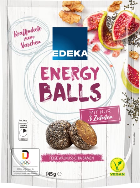 EDEKA Energy Balls Feige, Walnuss und Chia Samen