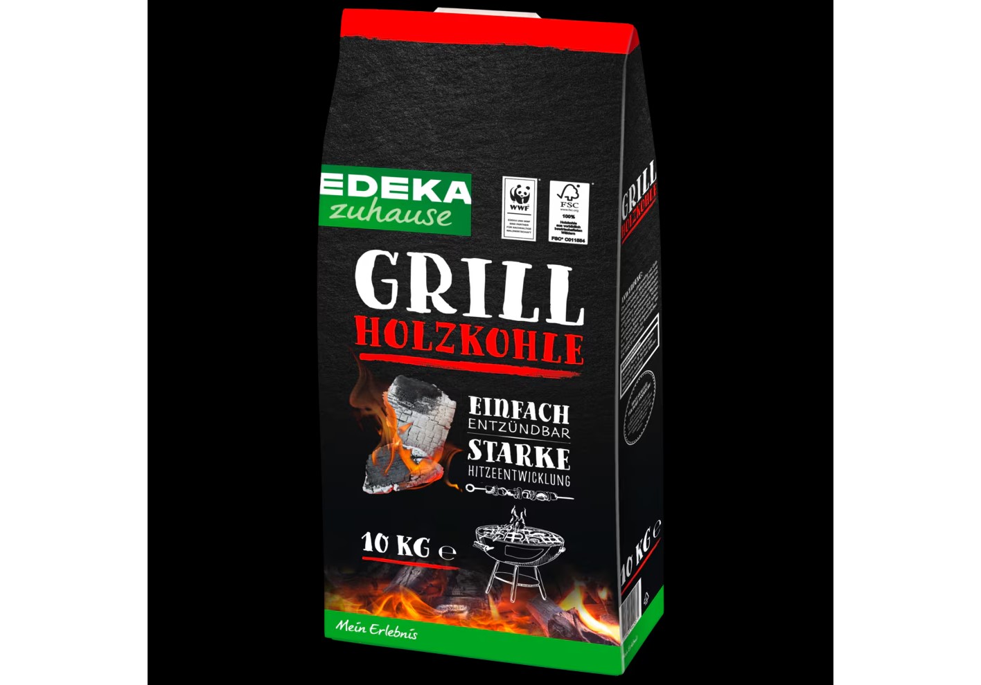 EDEKA zuhause Grill Holzkohle 10 kg