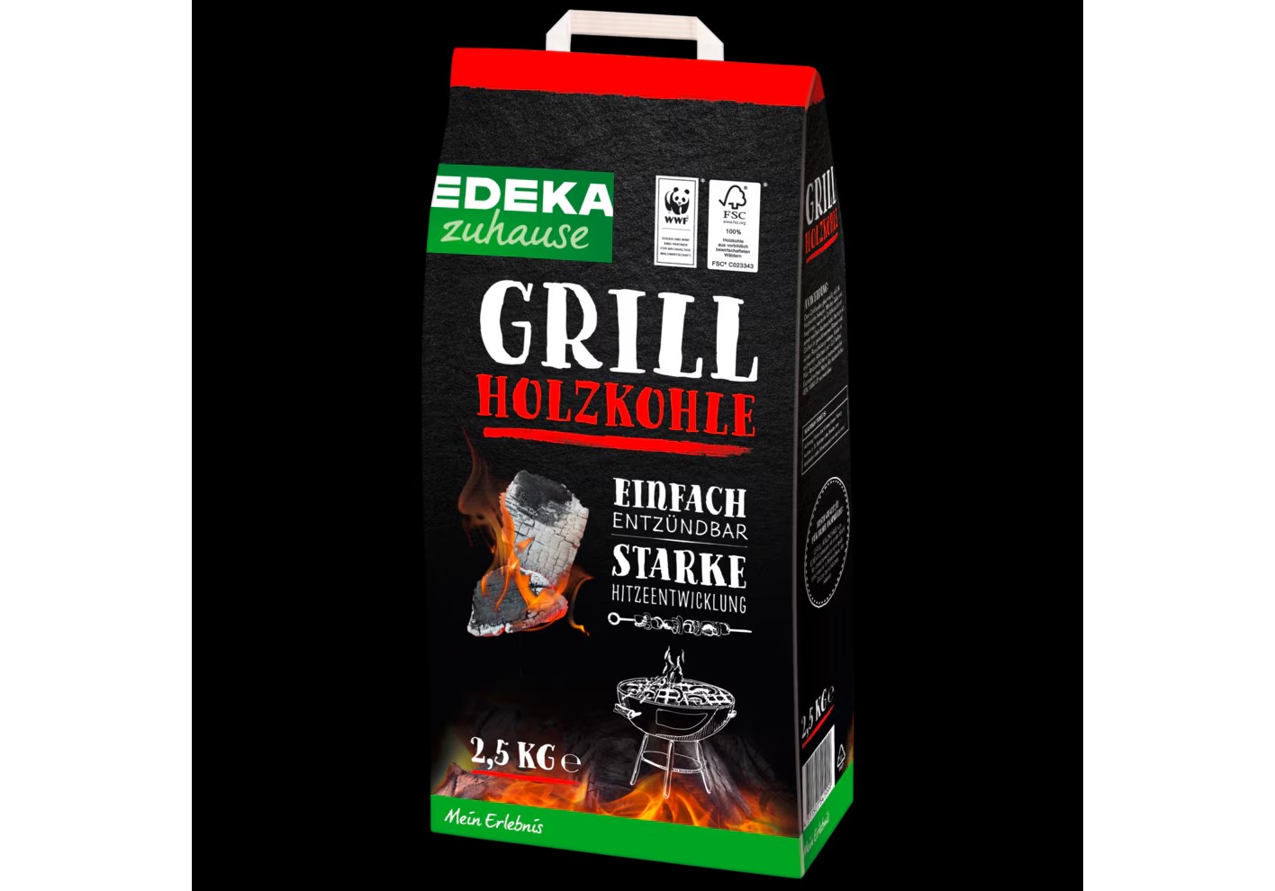 EDEKA zuhause Grill Holzkohle 2,5 kg